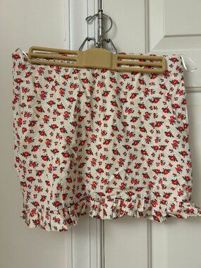 Zara Floral Mini Skirt - Size S